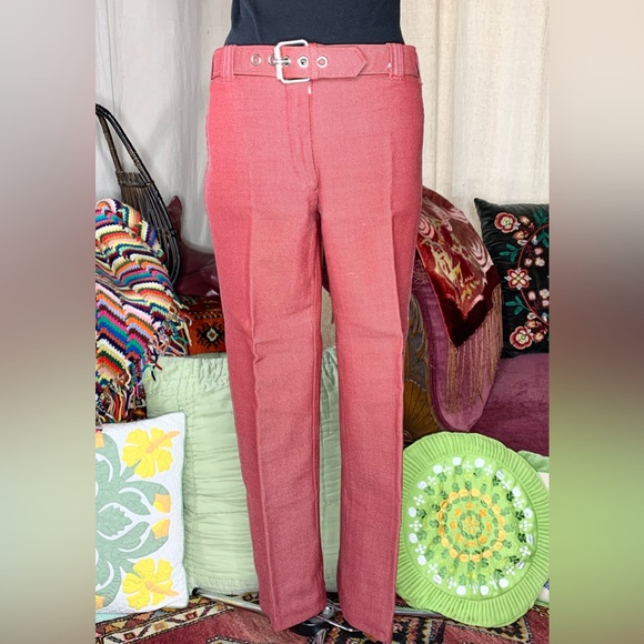 60s Red Denim Hiphuggers - Picture 1 of 8